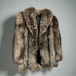 Stunning Full Pelt Silver Fox 30” Jacket